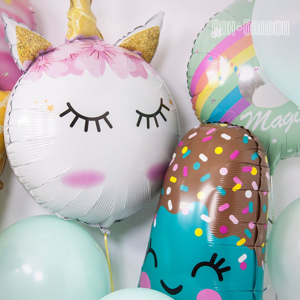 Шар (30"/76 см) Фигура, Счастливое эскимо