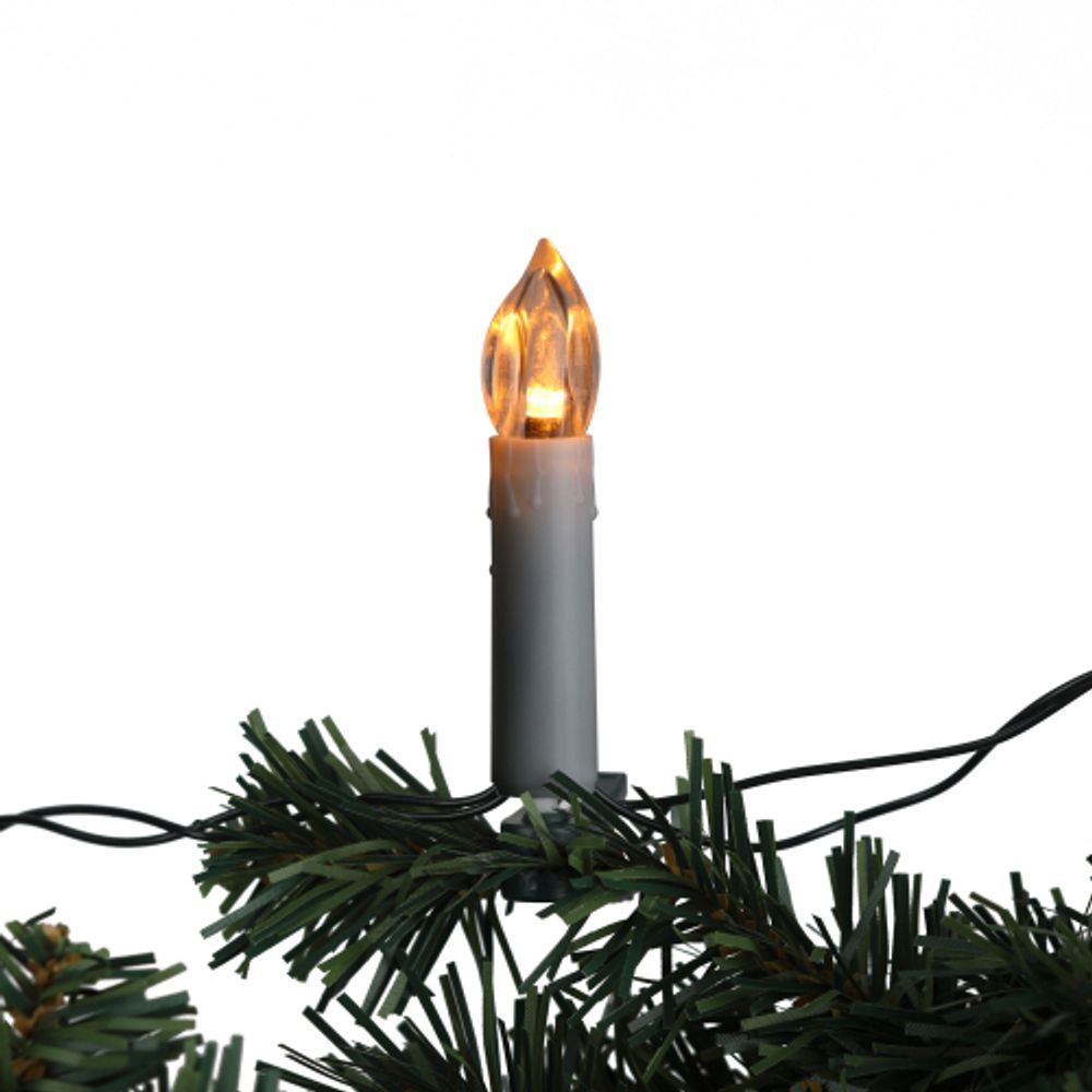 Светодиодная новогодняя гирлянда ЭРА ЕGNIG - CAN нить Свечи 3,8 м теплый белый динамичный 20 LED