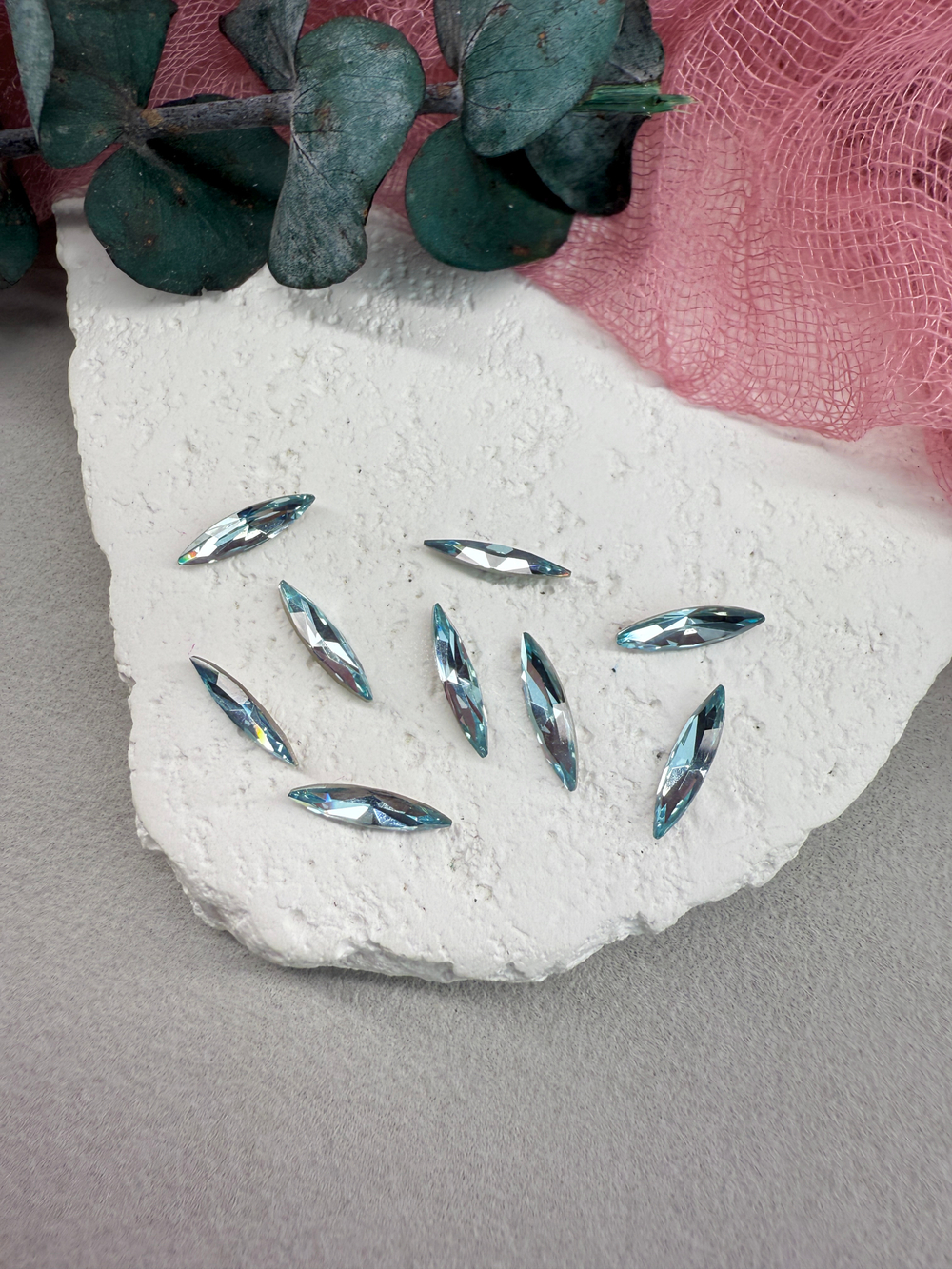 Наветт Navette spfinx 15*4 мм, Aquamarine