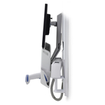 Крепление "Рука" Ergotron StyleView Sit-Stand Combo System с дополнительной рабочей поверхностью (45-260-216 / 45-261-026), Серебряный