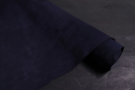 1,2-1,4 Кожа для обуви Франт (Велюр КРС) Темно-синий