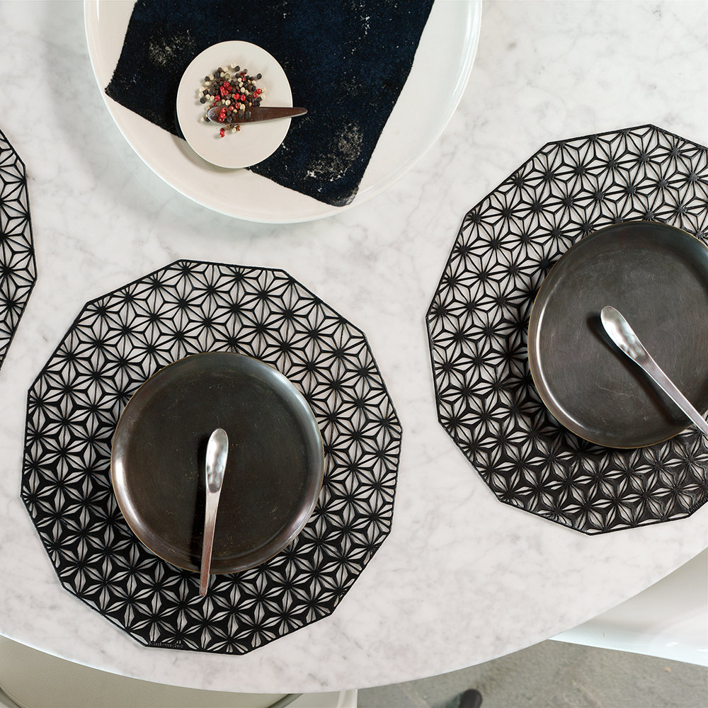 Салфетка подстановочная 36см Chilewiсh Kaleidoscope Black 100488-003