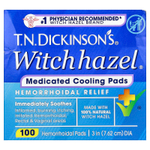 Dickinson Brands, GN Dickinson's®, охлаждающие диски с лечебным вкусом гамамелиса, для облегчения симптомов геморроя, 100 шт.