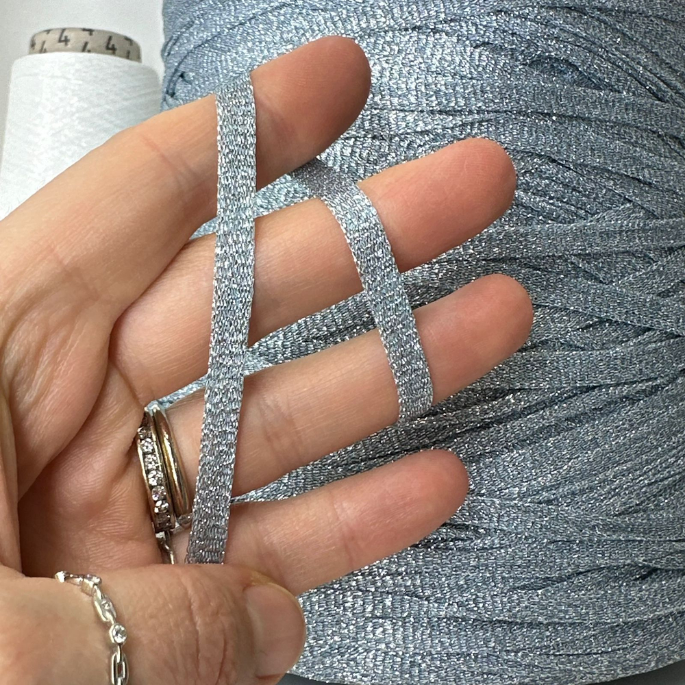 CENTURY- lineapiu; люрекс, фибра; 160м/100гр; col. 93252, цвет: авиа серебро; ТОЛЬКО бобинки: 311, 496 гр