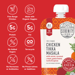 Serenity Kids, тикка масала из курицы с морковью, кокосовым кремом, зеленой фасолью, травами и специями, для детей от 6 месяцев, 99 г (3,5 унции)