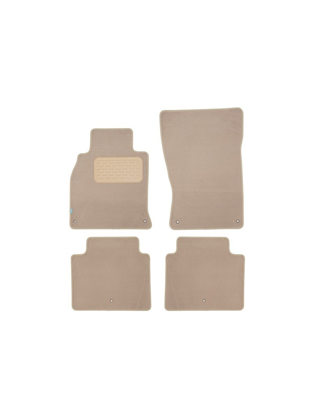 Коврики в салон для INFINITI M 2010-2013, седан, 4 шт. (текстиль, бежевые) KLEVER04760922112KH