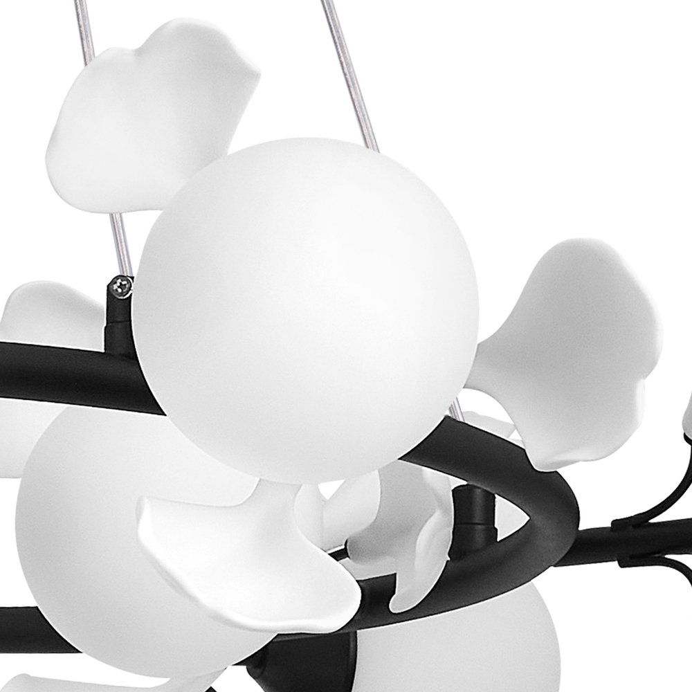 799097 Люстра CERAMO BW 9х6W(led) G9 ЧЕРНЫЙ/БЕЛЫЙ