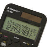 Калькулятор инженерный BRAUBERG SC-850 (163х82 мм) 240 функций 10+2 разрядов двойное питание черный