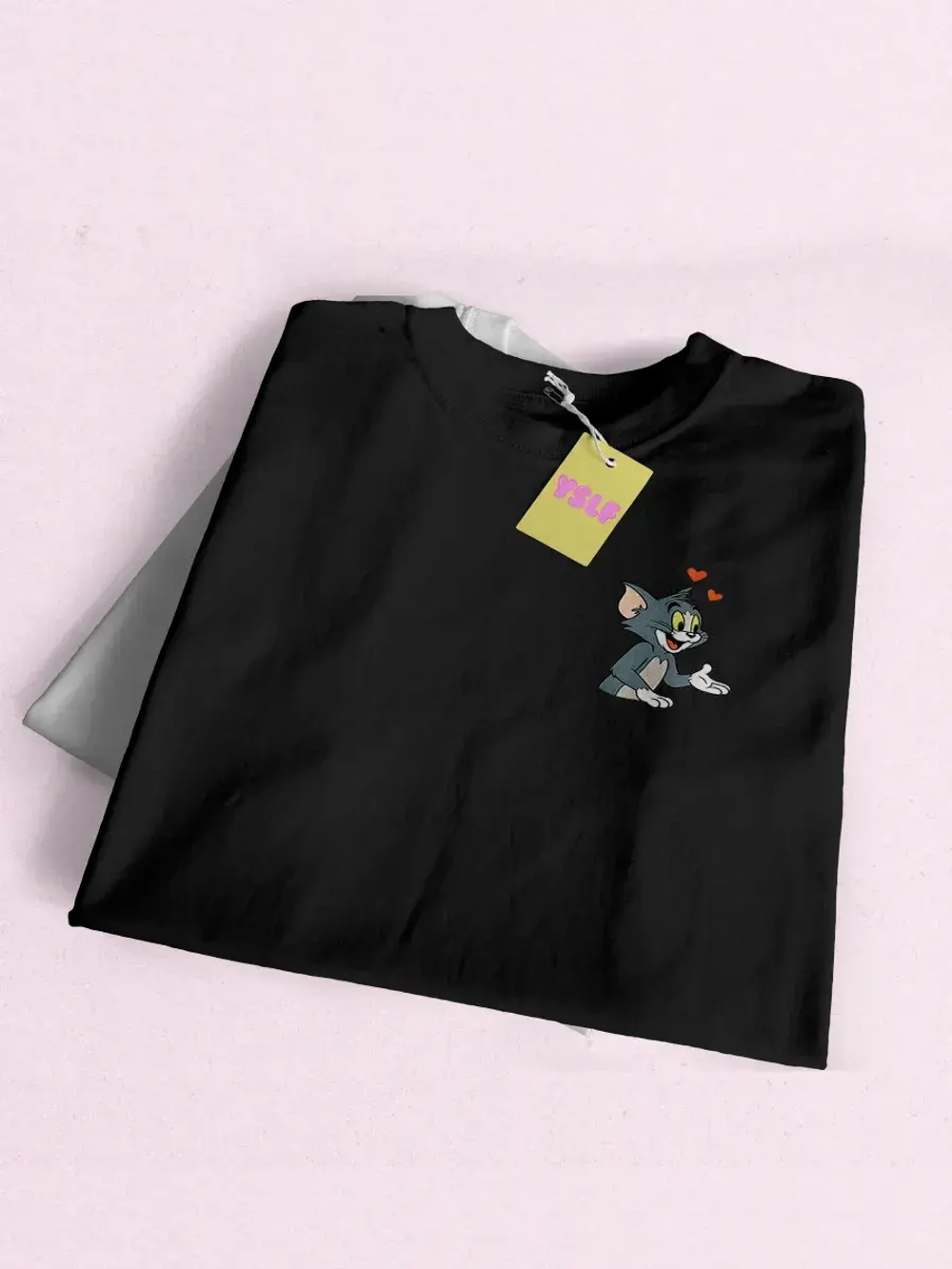 Парные футболки для влюбленных с принтом том и джерри