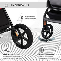 Детская коляска Sweet Baby Elegante 3 в 1 SBL GL Black