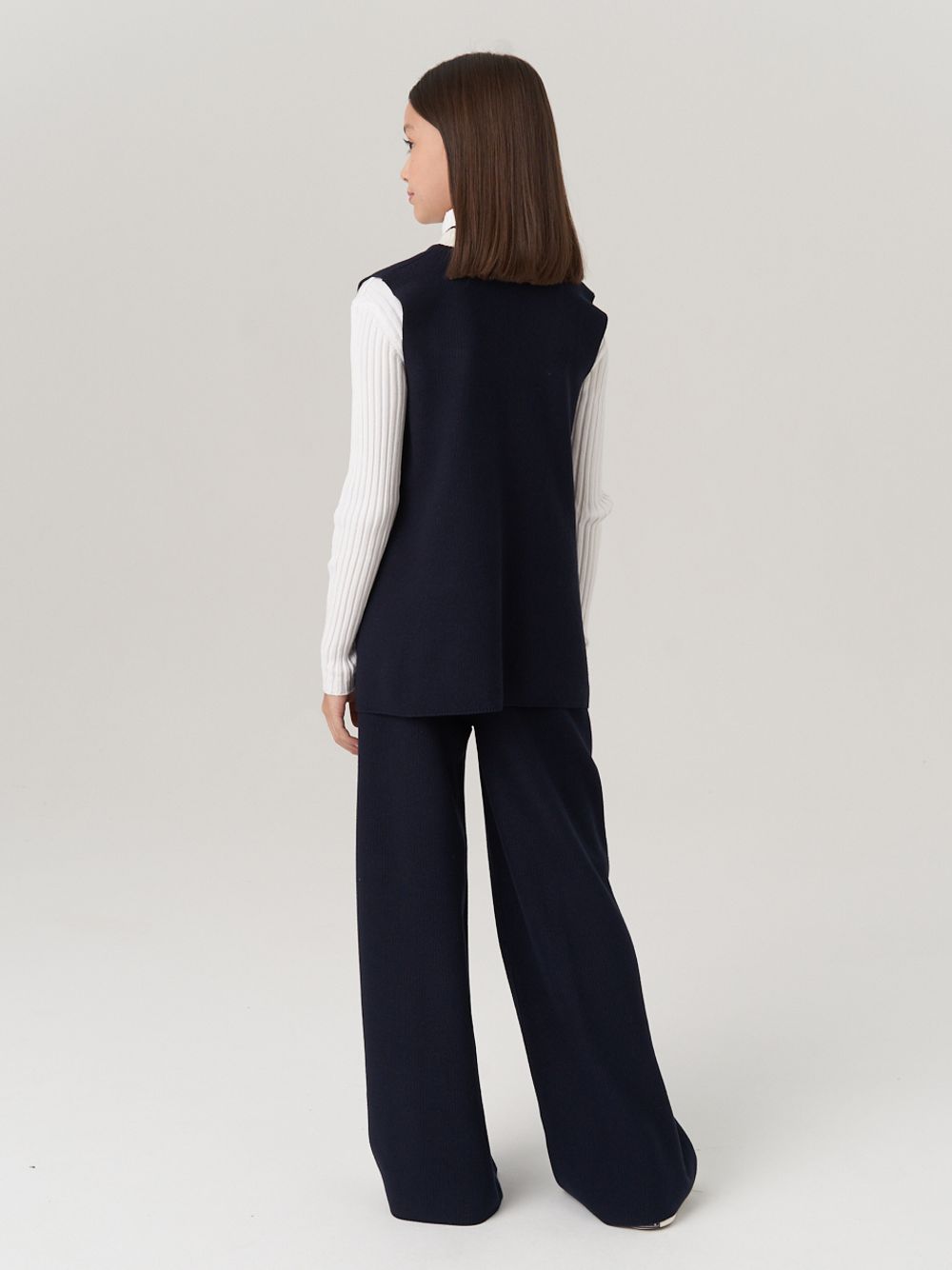 Жилетка в школу для девочки AT973 синий