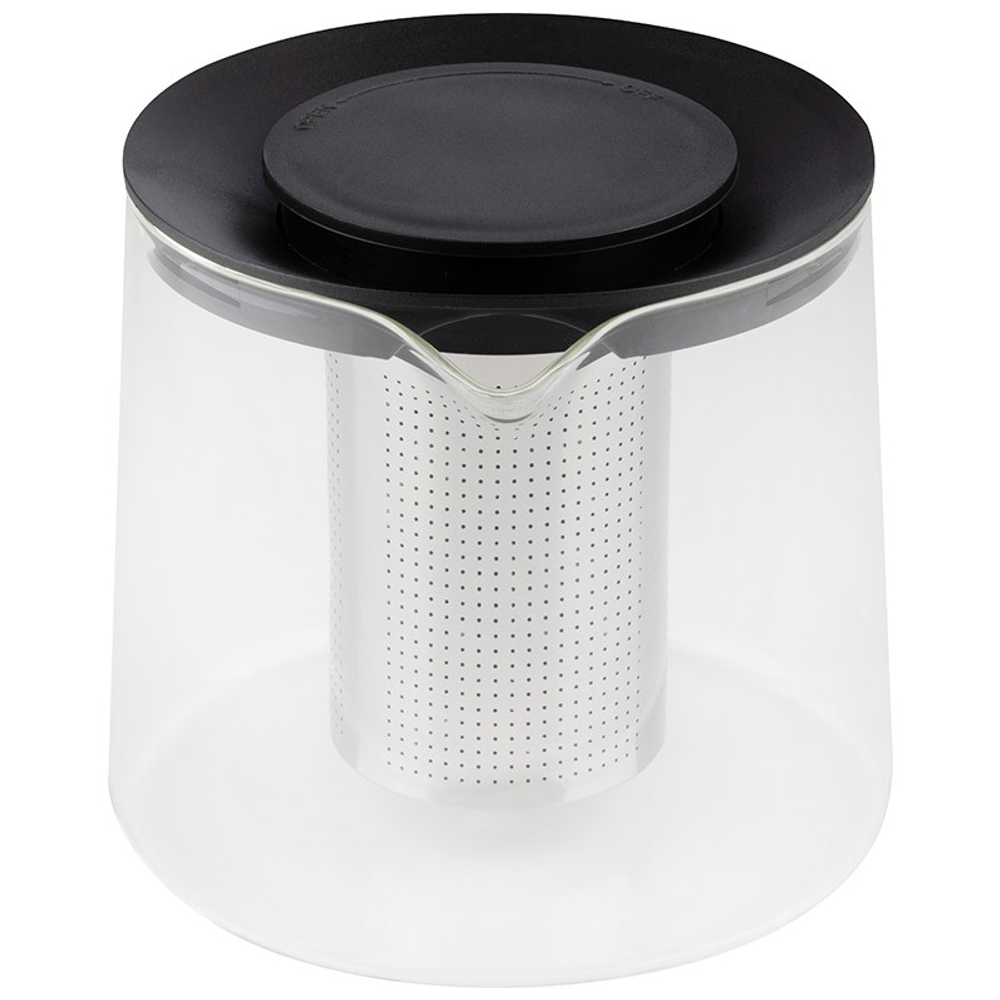 Чайник заварочный Mallony Skandi 1500мл из боросиликатного стекла, с прямоугольной ручкой