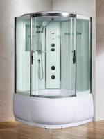 Душевая кабина WeltWasser  WW500 EMMER 12055 120х120 см,  прозрачное стекло, поддон высокий, радио, bluetooth