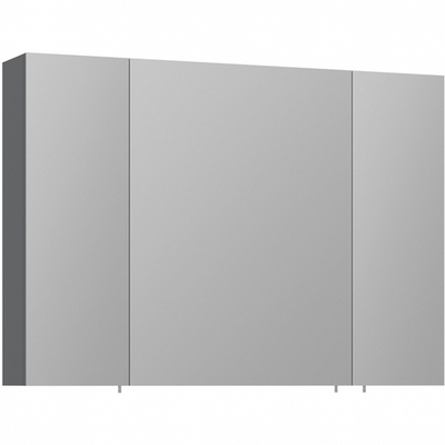 Зеркальный шкаф Orka Likya 100 3001090 с подсветкой Антрацит матовый