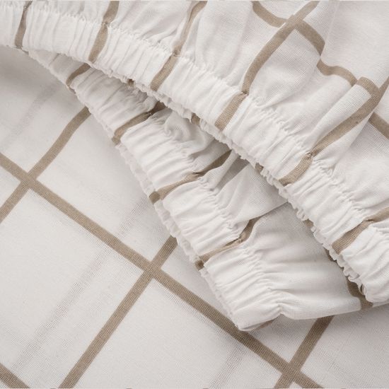 Простыня на резинке  Палермо,  90x200х30 , ранфорс  DOMTEKC