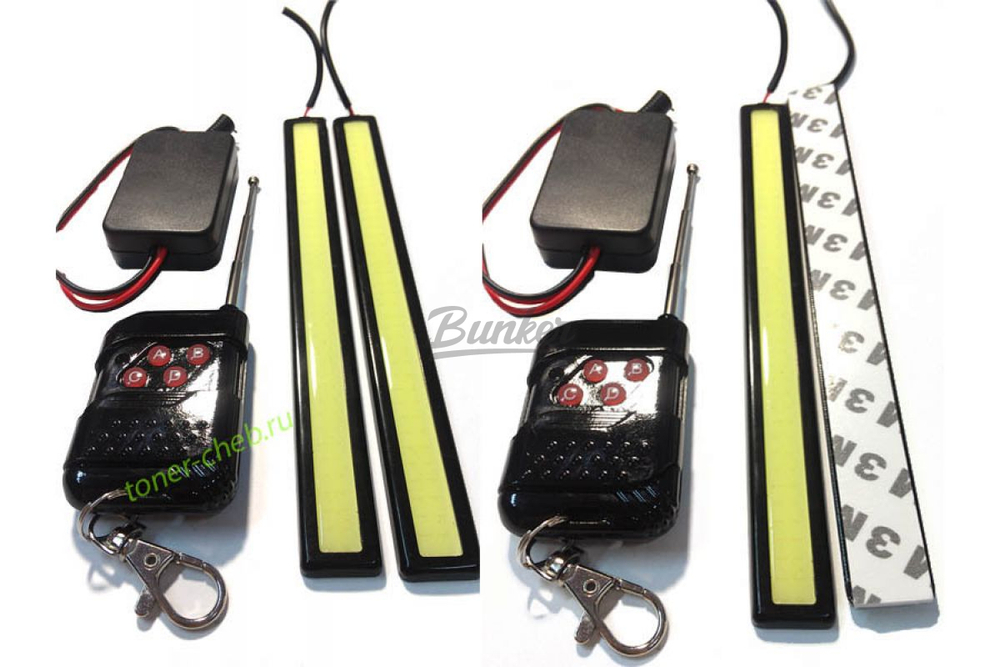 ДХО + стробоскоп (2 белые световые панели)