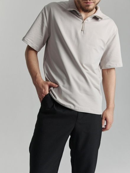 Футболка на молнии BGLS #707 (беж.)