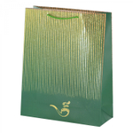 Пакет подарочный бумажный Alingar, (XL) 31х40х12 см, вертикальный, "Для него", матов. ламинация, глиттер, ассорти