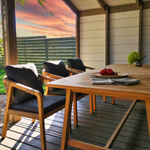 Обеденная группа Ideal Patio ЛЕОНОРЕН каркас тик, стол тик 220