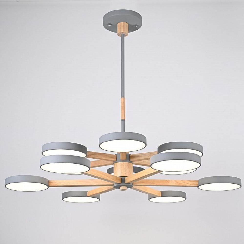 Люстра на штанге Imperiumloft TURNA Gray TURNA-DBL01