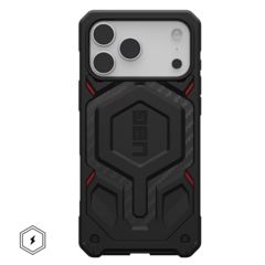 Чехол Uag Monarch Pro Case для iPhone 17 Pro Max, Красный | Carbon Fiber Black/Red