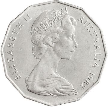 50 центов 1982 Австралия «XII Игры Содружества»