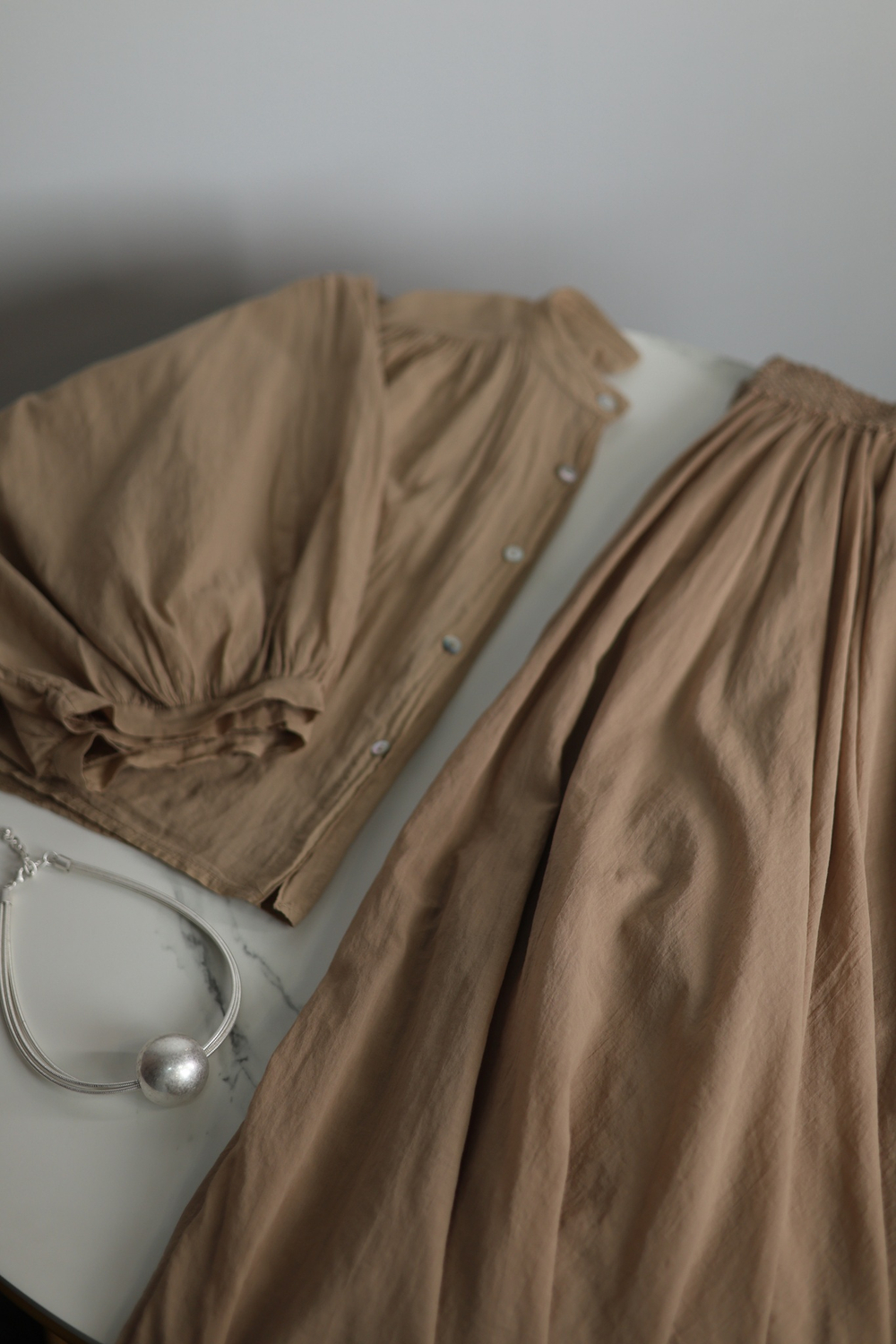 юбка длины макси, на резинке с подкладом