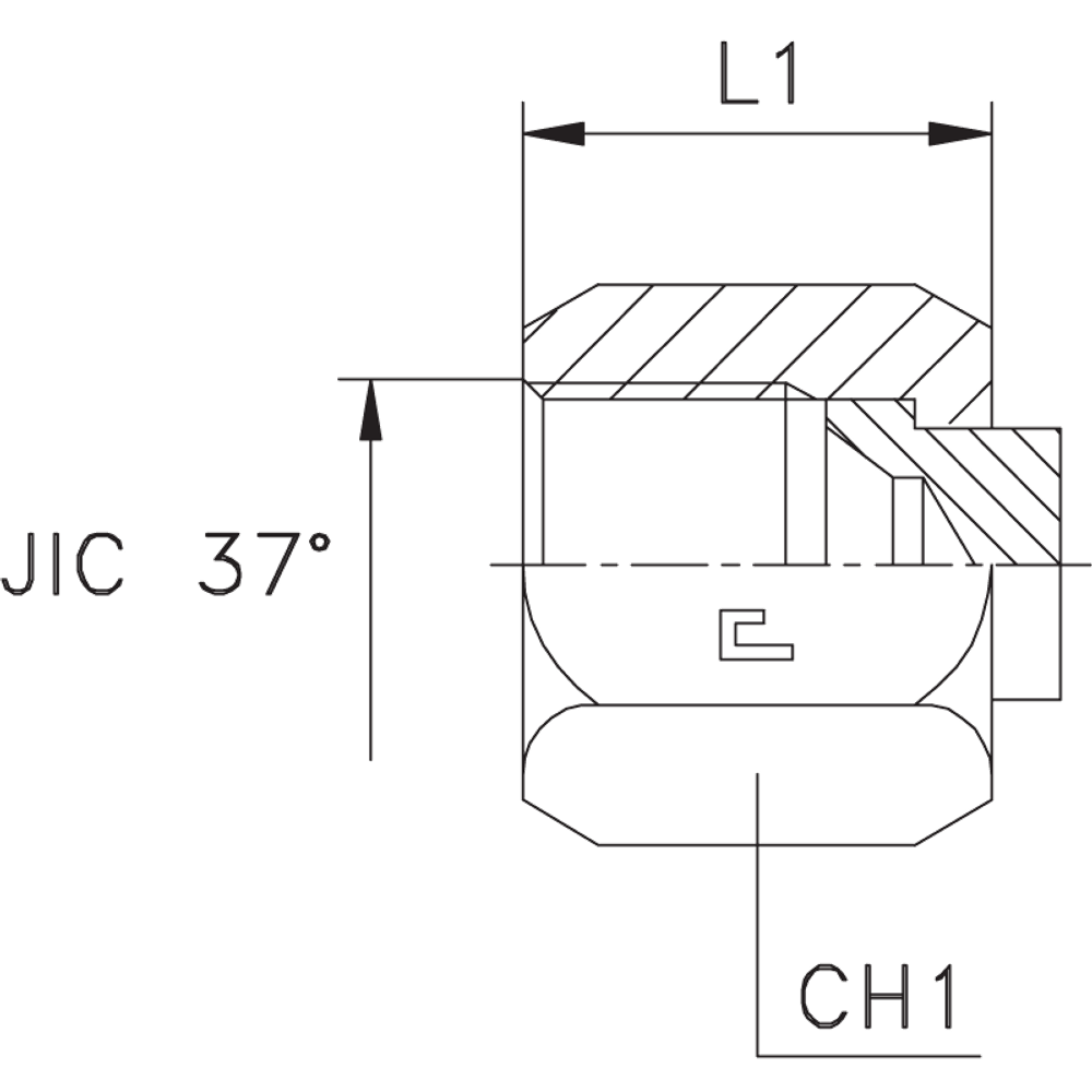 Заглушка VS JIC 1/2"