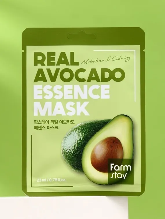 Тканевая маска для лица FarmStay, с экстрактом авокадо, 23 мл