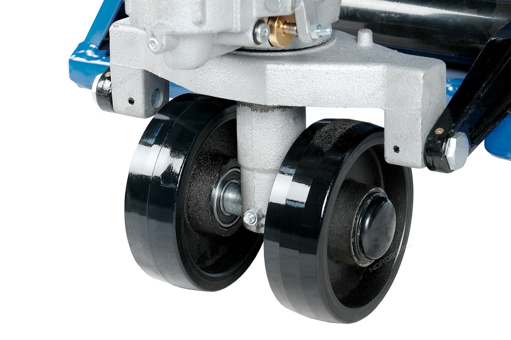 NORDBERG (N3903-15) Тележка (рохля) складская гидравлическая с низким подхватом 1.5 т, с полиуретановыми колесами