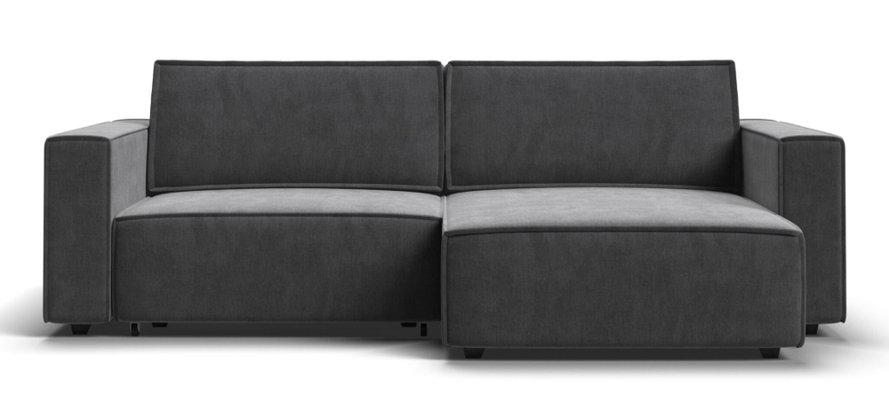 Угловой диван BOSS SOFT MODOOL велюр Monolit серый