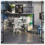 Письменный стол - IKEA RODULF, 140х80х70-117 см, белый, РОДУЛЬФ ИКЕА