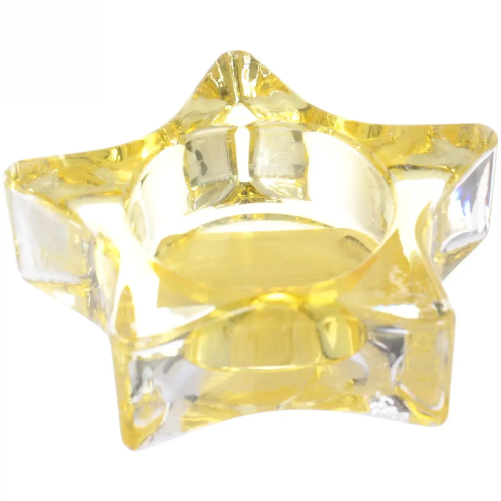 Подсвечник «Tea-звезда» 7,5*2,5см цвет желтый