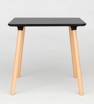 Обеденный стол Morton 80х80 см меламин черный