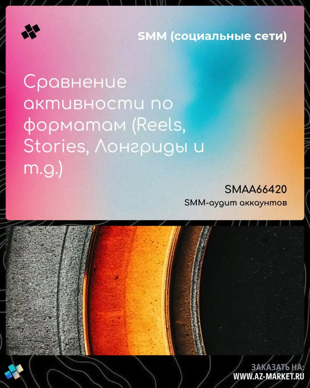 Сравнение активности по форматам (Reels, Stories, Лонгриды и т.д.)