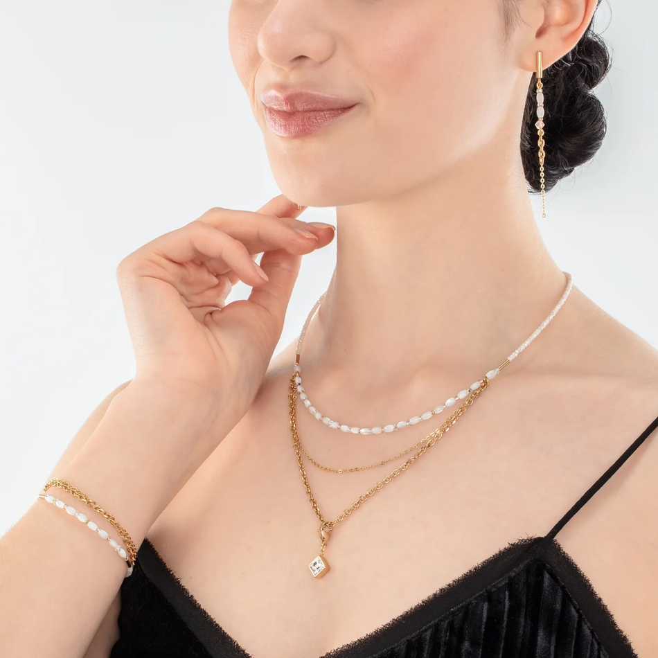 Браслет Coeur de Lion White-Gold 6005/30-1416