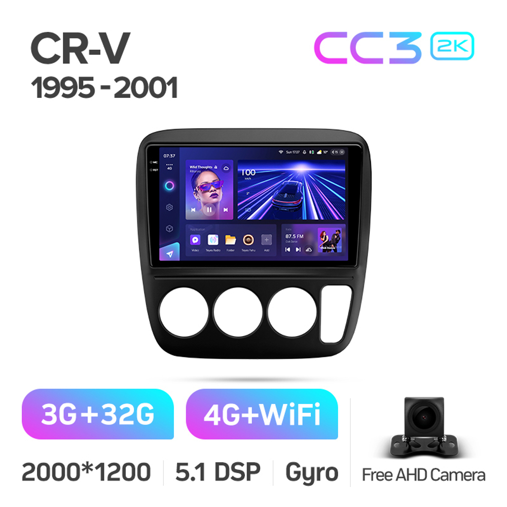 Teyes CC3 2K 9"для Honda CR-V 1995-2001