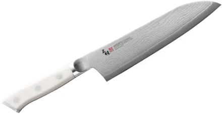 Mcusta Zanmai Классический дамасский нож Сантоку Corian 18 см EAN 4964496956035