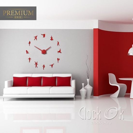Настенные 3D часы Художественная гимнастика