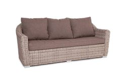 "Фабриция" диван из искусственного ротанга трехместный, цвет серый