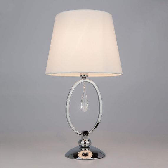 Настольная лампа Eurosvet 01055/1 хром/прозрачный хрусталь Strotskis