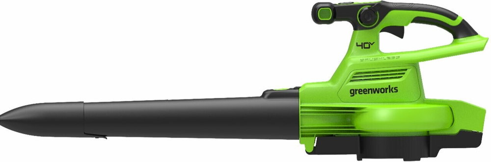 Воздуходувка-пылесос аккумуляторная ручная Greenworks GD40BVII 40В Li-Ion без АКБ и ЗУ (2406907)