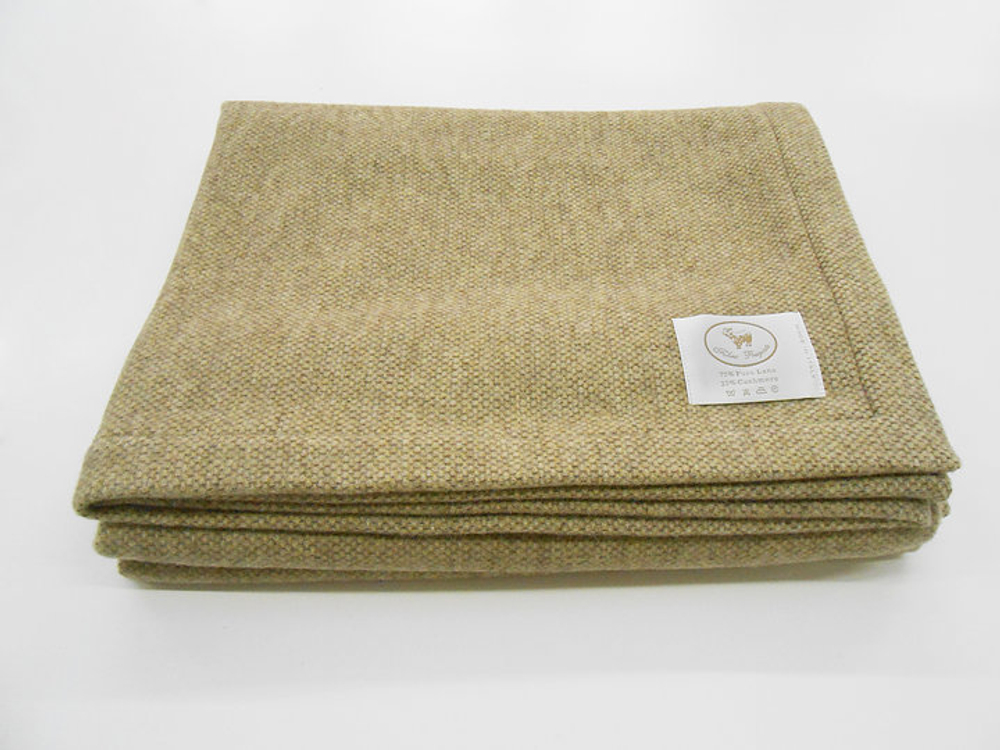 Плед-покрывало шерстяное 160х210 CO.BI. Doris miele Италия