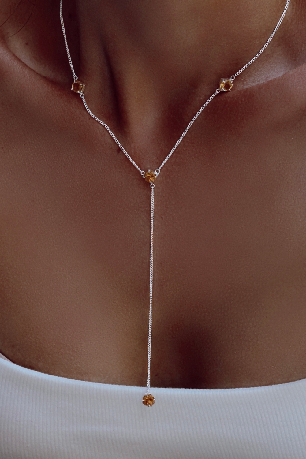 Колье «Созвездие» с цитрином