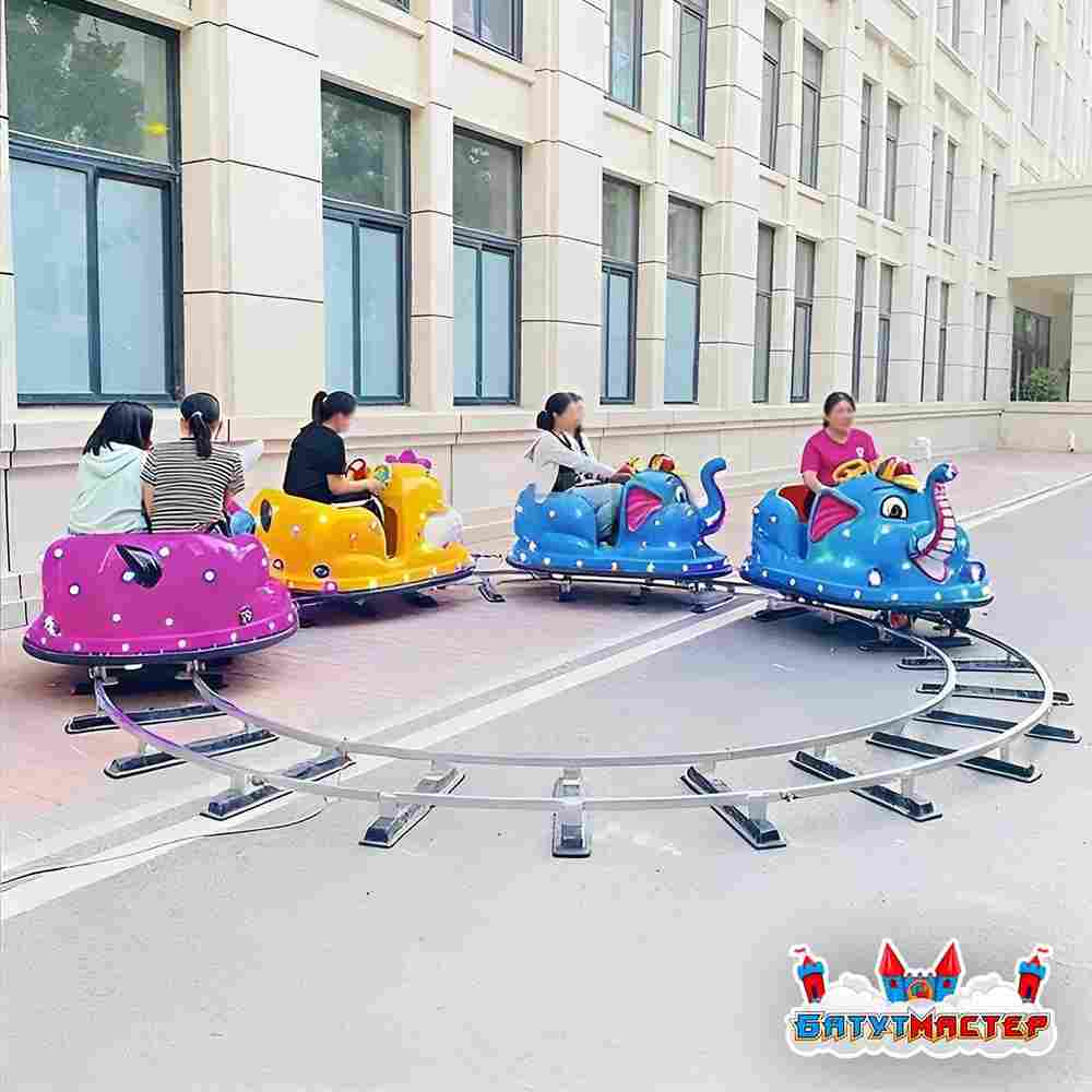 Детский поезд на рельсах «Сафари», 4 кабинки