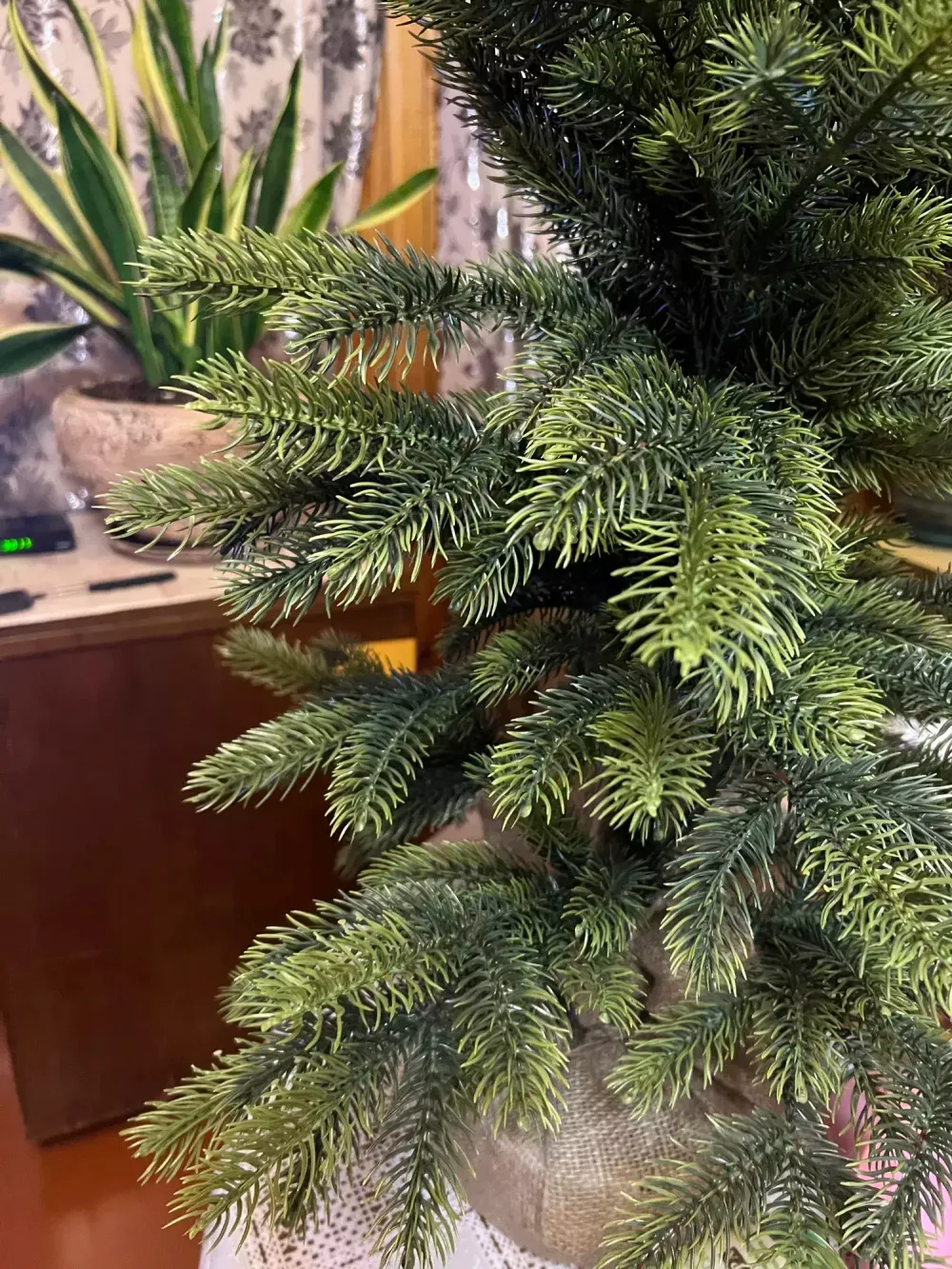 Настольная елка "Богемская" (Литая хвоя+пвх) высота 60 см / 90 см