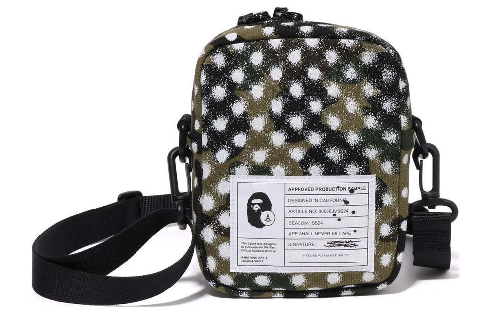 A Bathing Ape Bathing Ape Joshua Vides Collaboration Cotton Crossbody Bags Mini