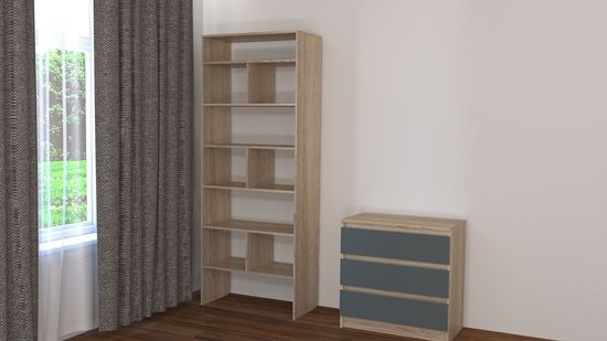 дуб сонома / базальт