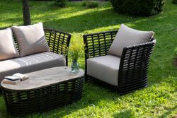 "Валенсия" лаунж-зона из искусственного ротанга, цвет бронзовый