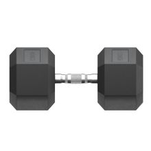 Гантель гексагональная UNIX Fit обрезиненная 40 кг, 2 шт.